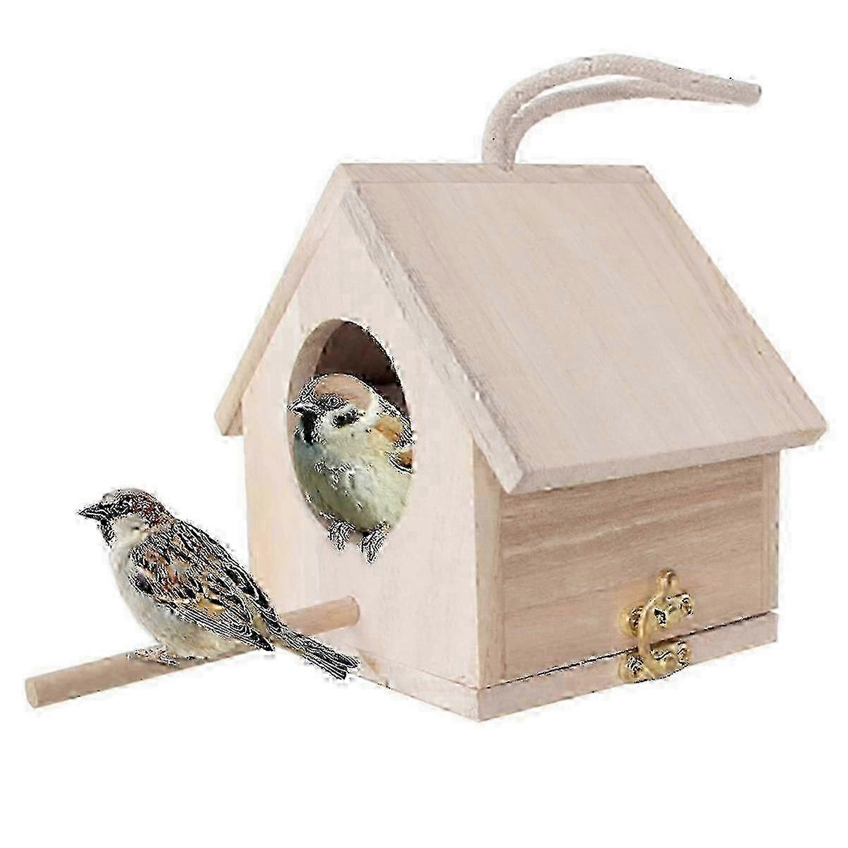 Box Nesting for Tits, Nesting Box Kit Robin, Bird House, Weatherproof for Hanging, Nesting Boxes for Birds Bird House