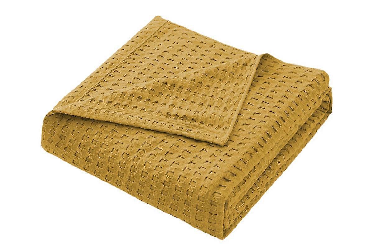 Ultra Soft Waffle Weave Blanket Washed Lightweight Breathable