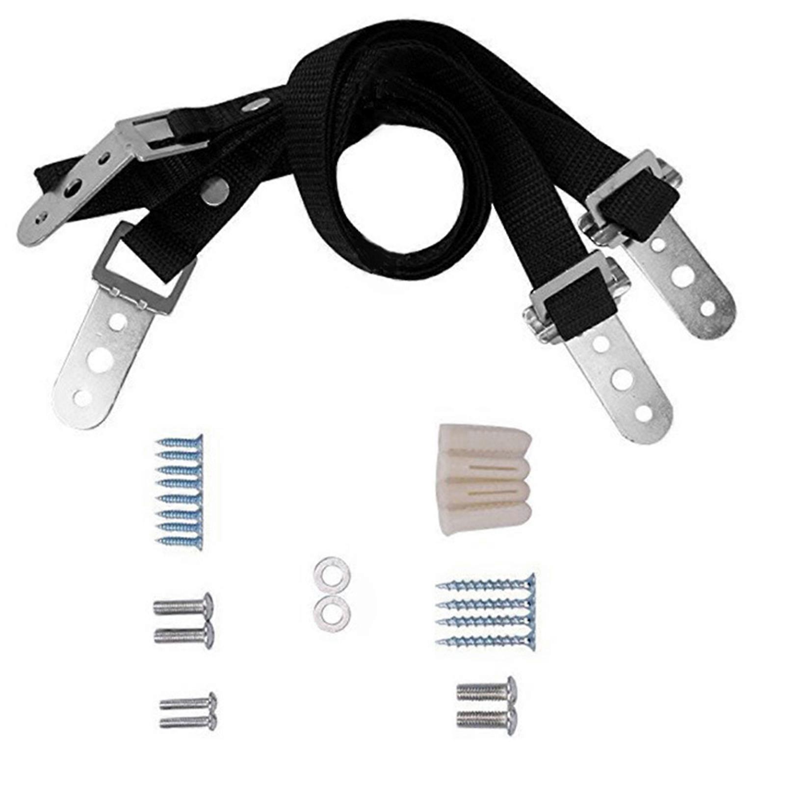 Universal Adjustable AntiTip Straps Secure Bookshelves Dressers TV Unit Child Safe Heavy Dutys Polyester  Set