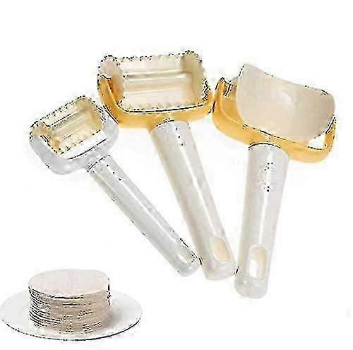 3 Pcs/set Cookie Mold Kits Plastic Round/square Cutter With, Rolling Cookie Cutters Cookie Dough