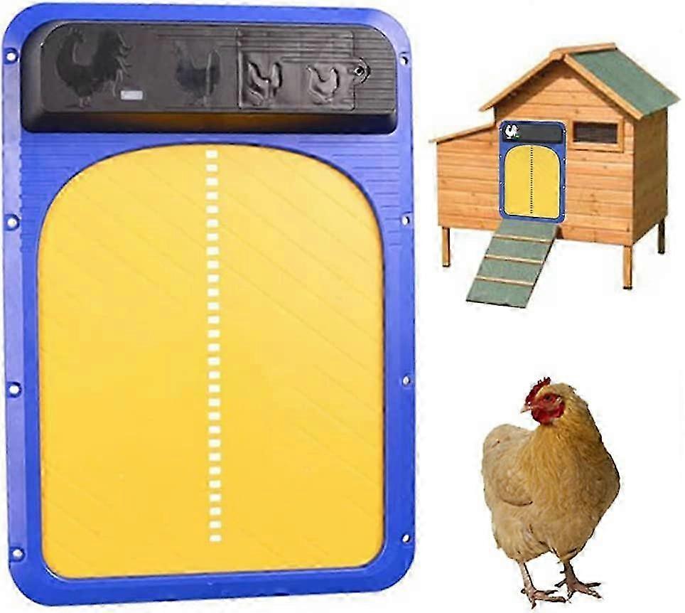 Automatic Chicken Coop Door with Light Sensor, Waterproof and Battery Powered