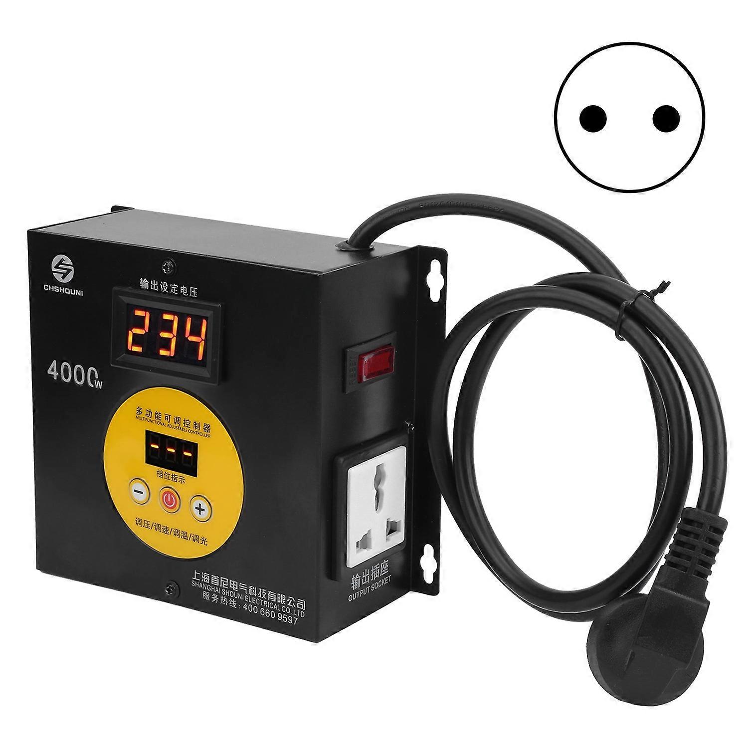 Voltage Regulator Electircal Digital Display High Power Motor Speed Control Switch 4000WEU Plug AC22