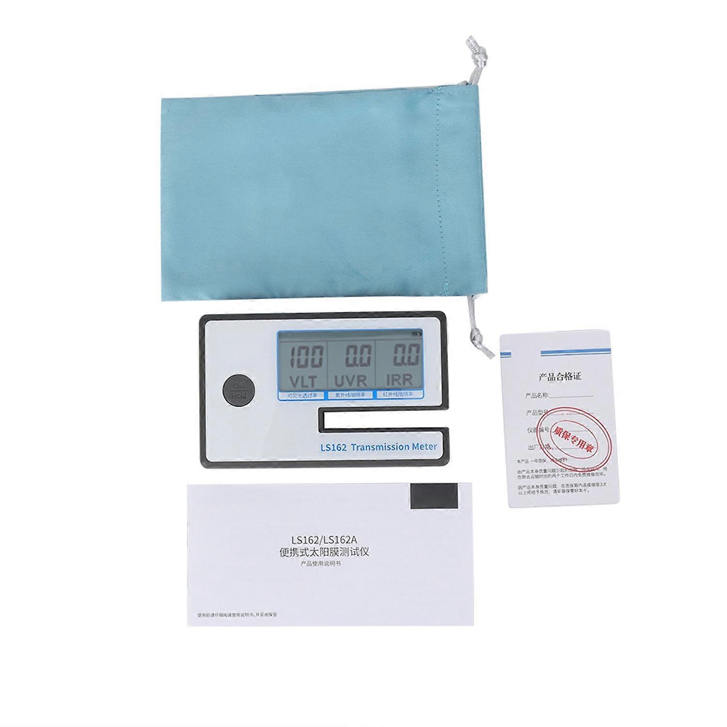 LS162 Digital Window Tint Meter Solar Film Transmission Meter VLT UV IR Rejection Tester