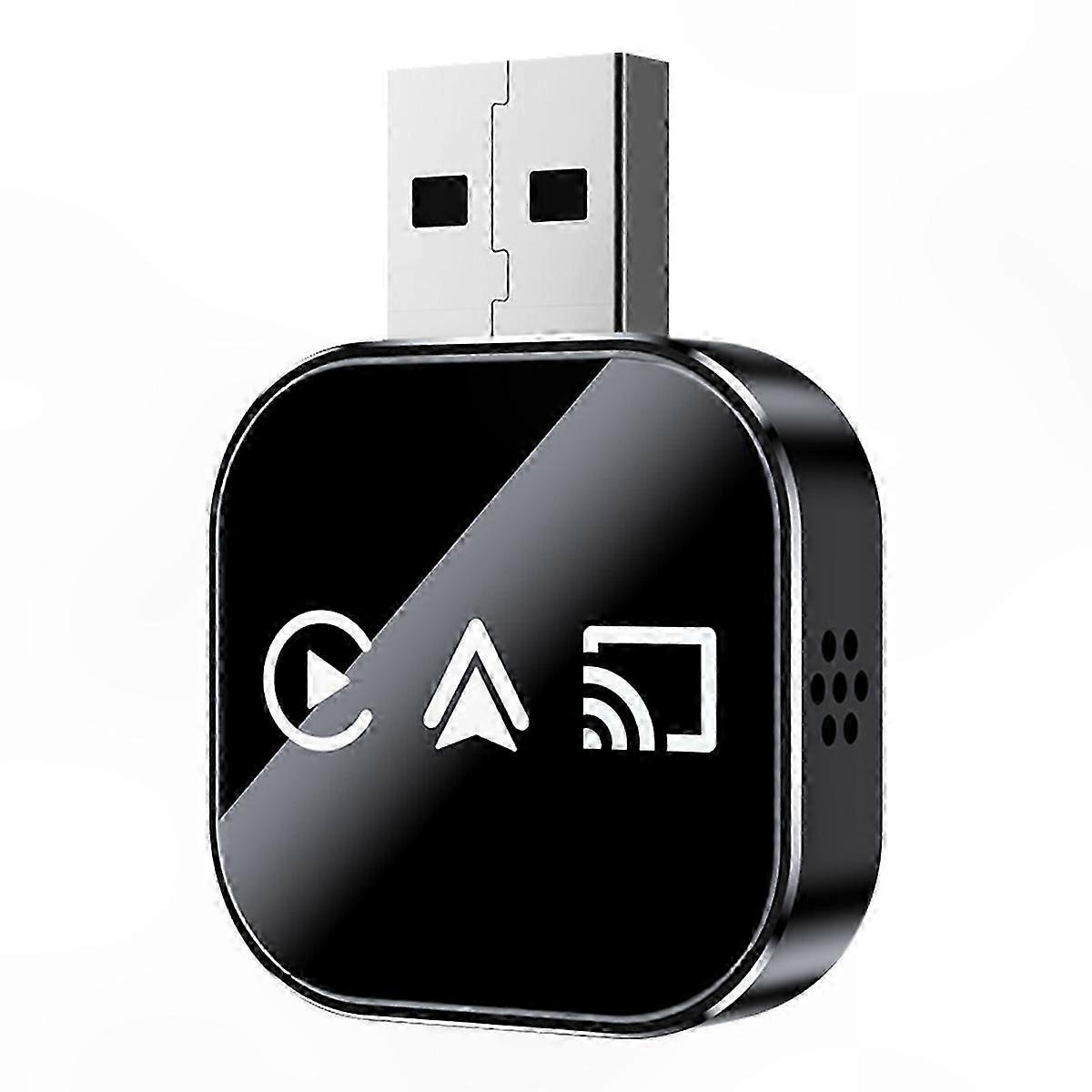 3-in-1 Wireless CarPlay Adapter with Smart Mirror Link for Android Auto and Wired CarPlay USB Dongle