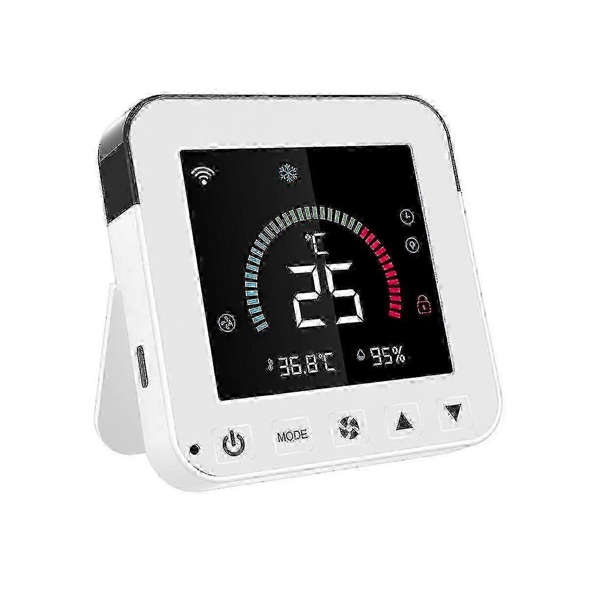 Tuya Smart Life New Wifi Thermostat Dc5v Air Conditioner Timer Temperature Humidity Sensor Lcd Touch Screen Controller