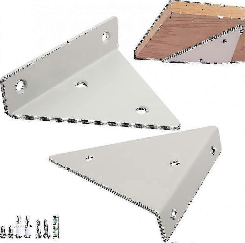 2pcs Floating Shelf Brackets, Floating Shelf Brackets, Wall Shelf Bracket, Heavy Duty Metal Shelf