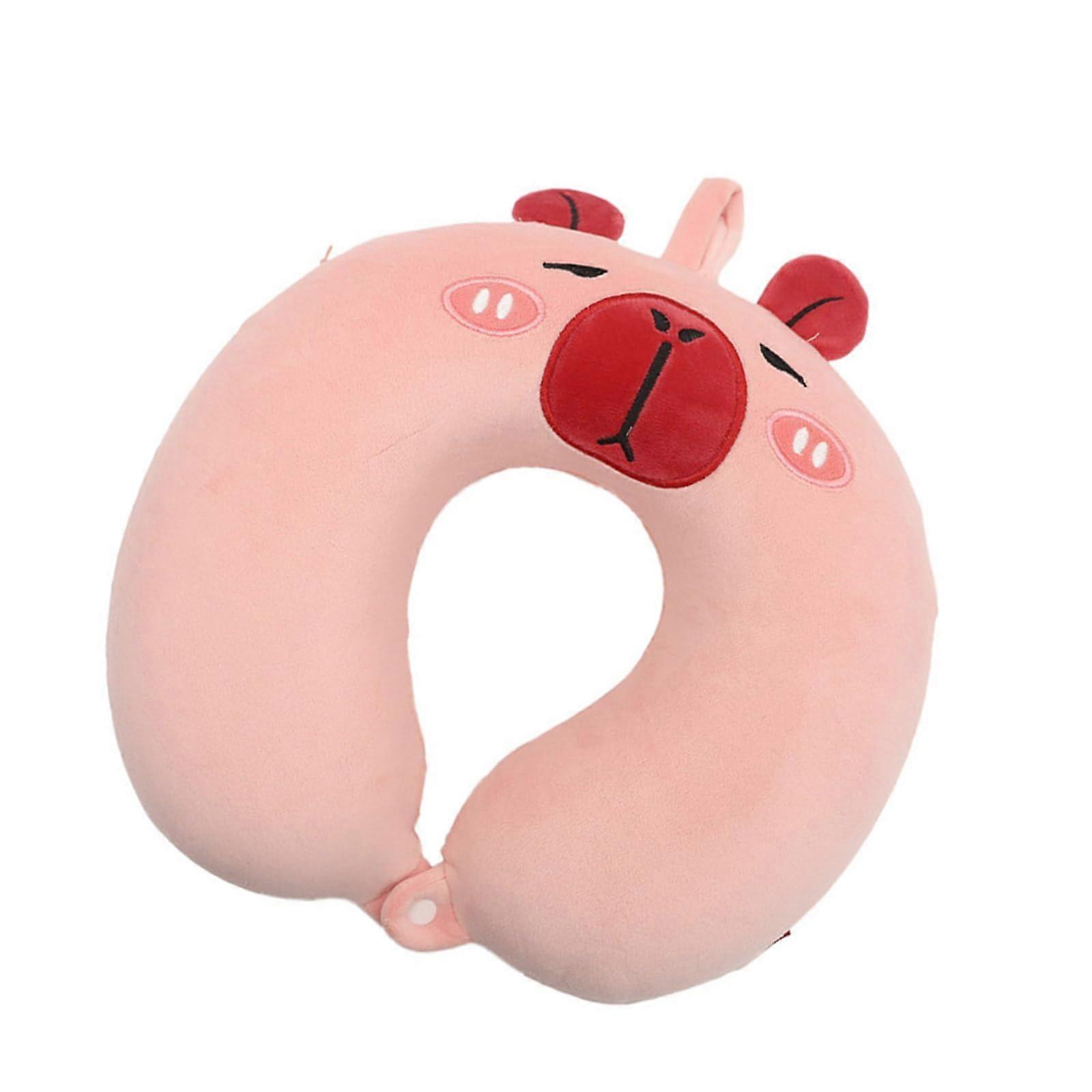 Travel Pillow Memory Foam Head Neck Pillow For Cervical Support, Portable For Car, Airplanes, Office, Dorm