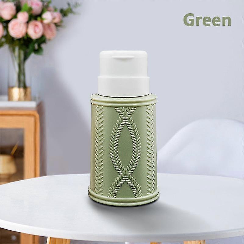 Push Down Empty Pump Dispenser For Nail Polish Remover Alcohol Clear Bottle