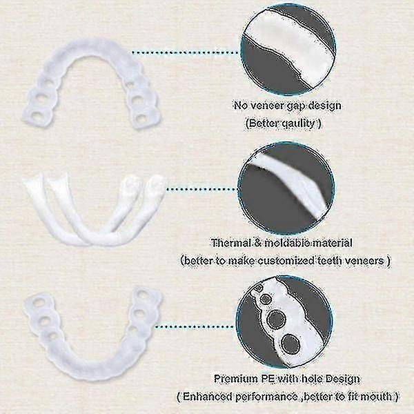 Upper/lower  Comfort Fit Flex Whitening Denture Braces