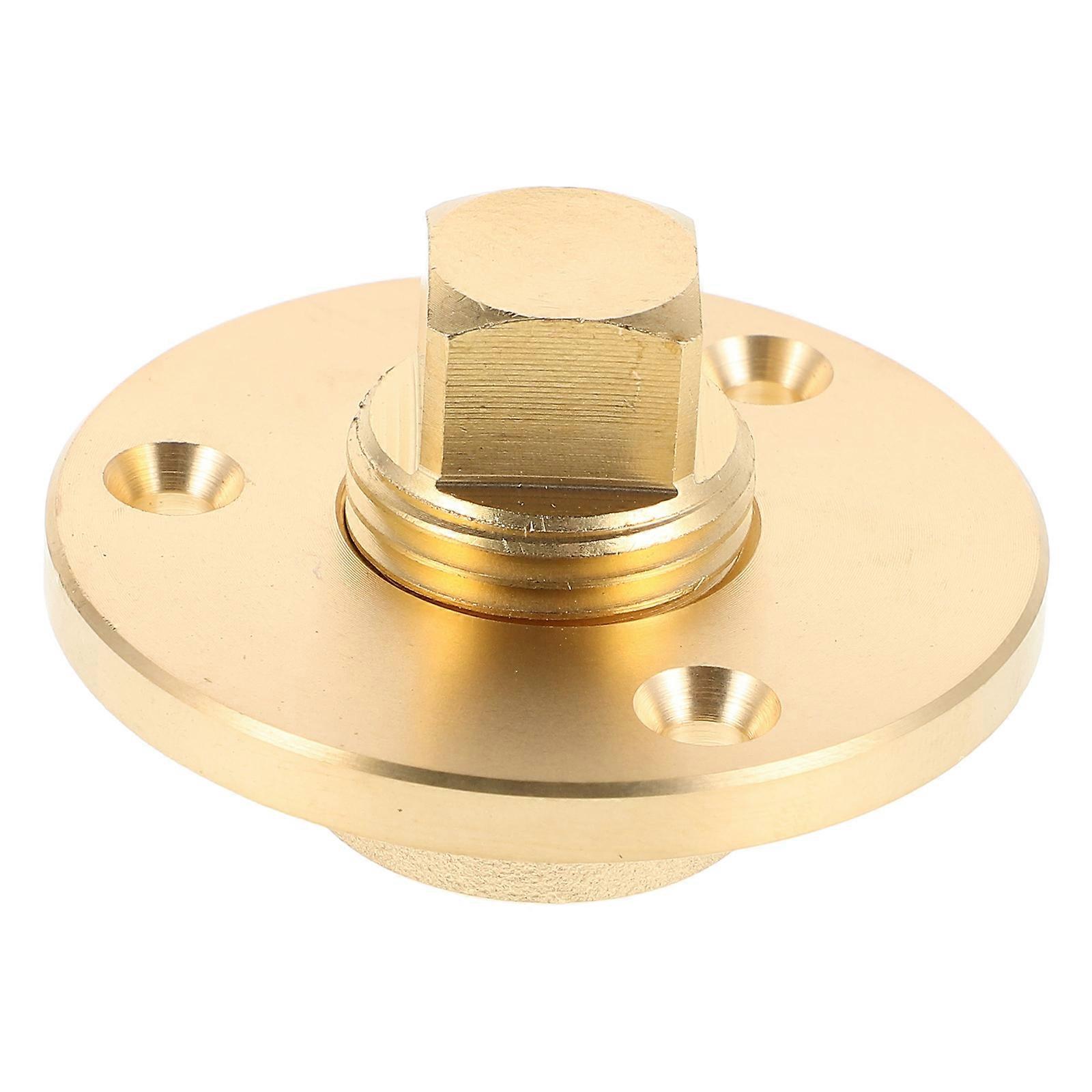 Threaded Marine Brass Drain Plug for Boats Solid Brass Hull Plug