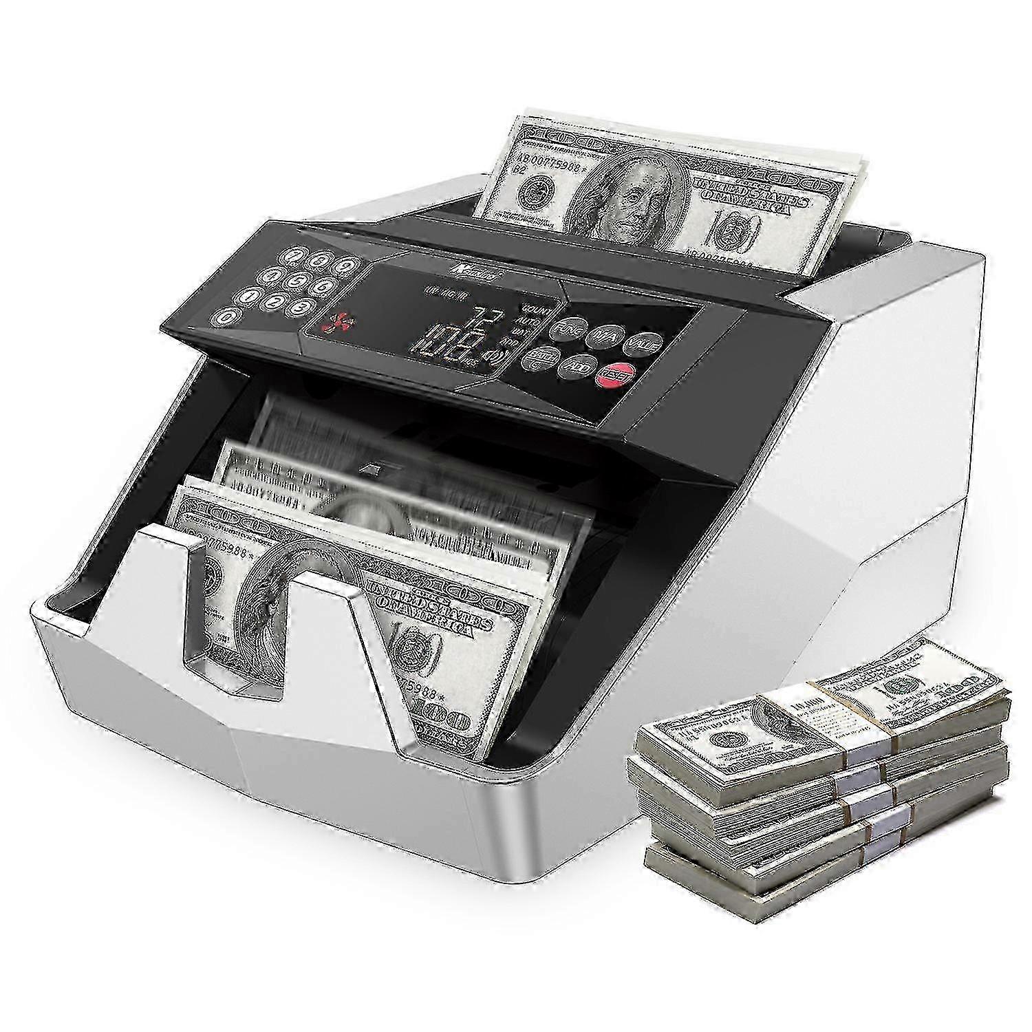 Money Counter Machine Counterfeit Bill Detector Automatic Money Detection Fast Counting Speed Cash C
