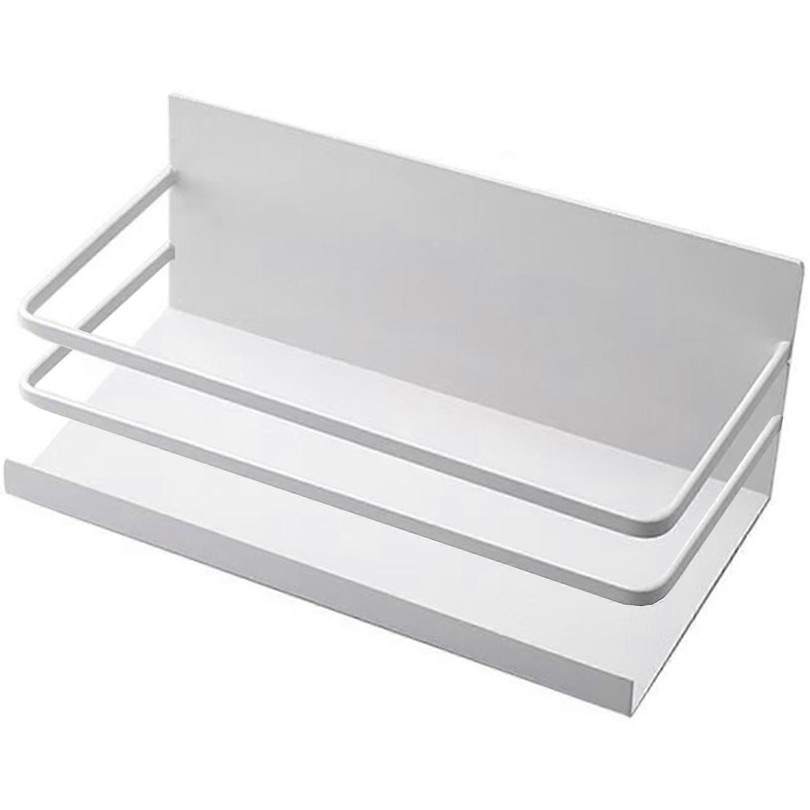 Tool Release Magnetic Mounting Rack For Kitchen Countertop Organization Maximizes Vertical Space Efficiency  White
