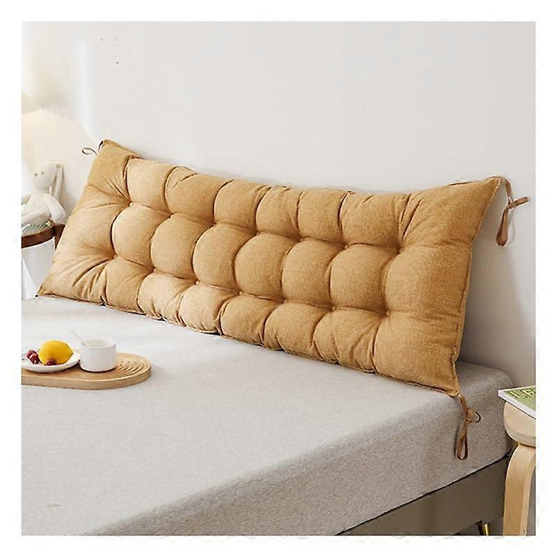 Reading Pillow with Backrest Support for Bed or Sofa, Long Bolster Cushion with Filling, 200x50cm (Color 7)