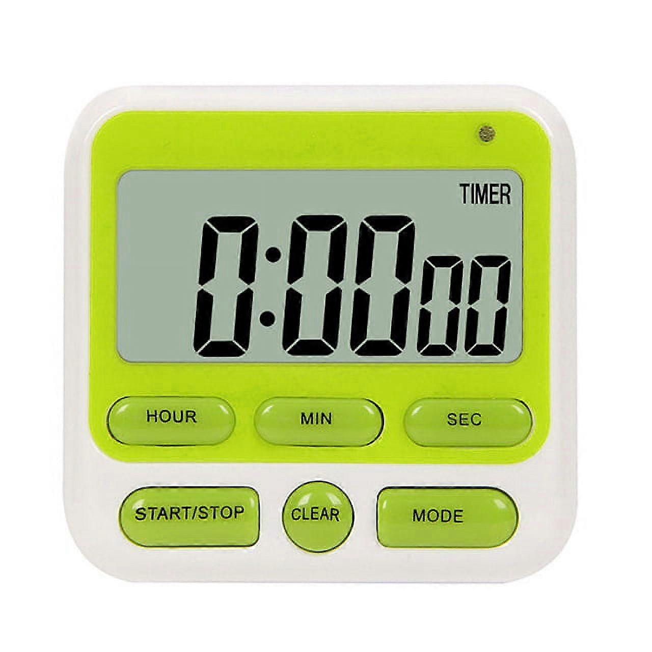 Janrevotw Time Management Alarm Clock Timer Large Digital Loud Alarm Magnetic Holder On/Off Switch For Cooking Games Exercise Office