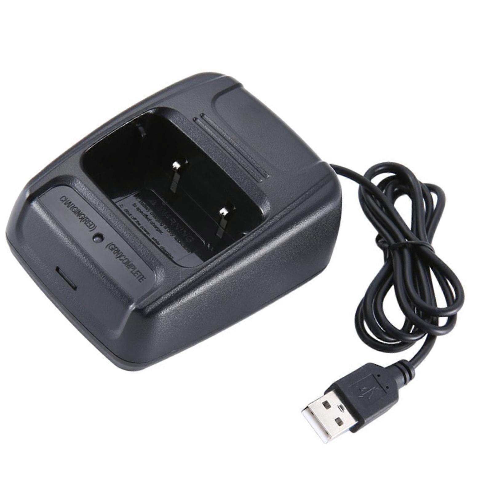 USB Charging Holder Desktop Charger Cradle for Interphone BF888S 777S 666S 999S Models with LED Light Multicolor