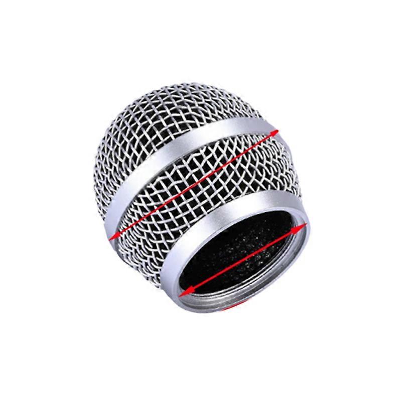 Microphone Grill Mesh Cover Accessories for Shure SLX24/PG/SM58 BETA58aPGX2 (PG48/PGA58 Mesh Head x1 (34mm Hole))