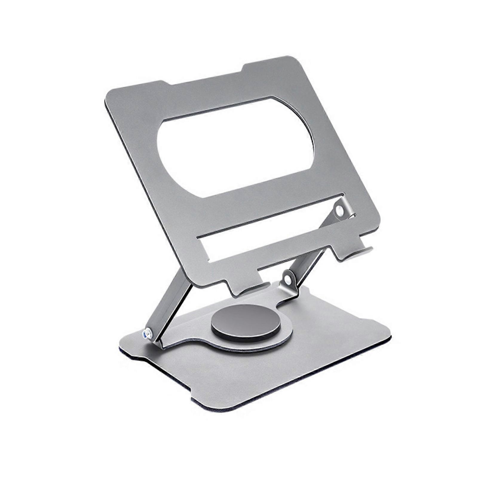 Adjustment Laptop Stand Foldable Carbon Steel Risers with AntiSlip Base Ventilated Frame for Up to 17Inch Notebook  grey