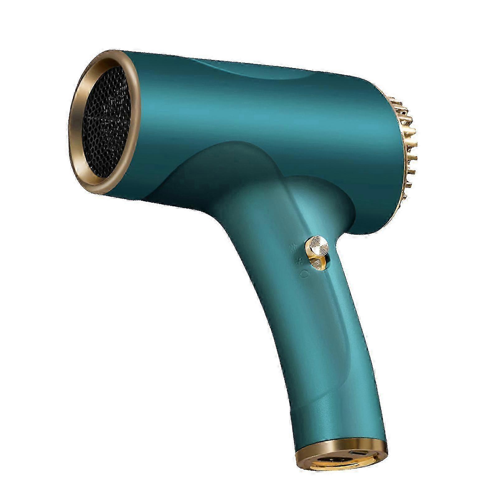 Compact hair dryer for small spaces, USB rechargeable cordless styling tool