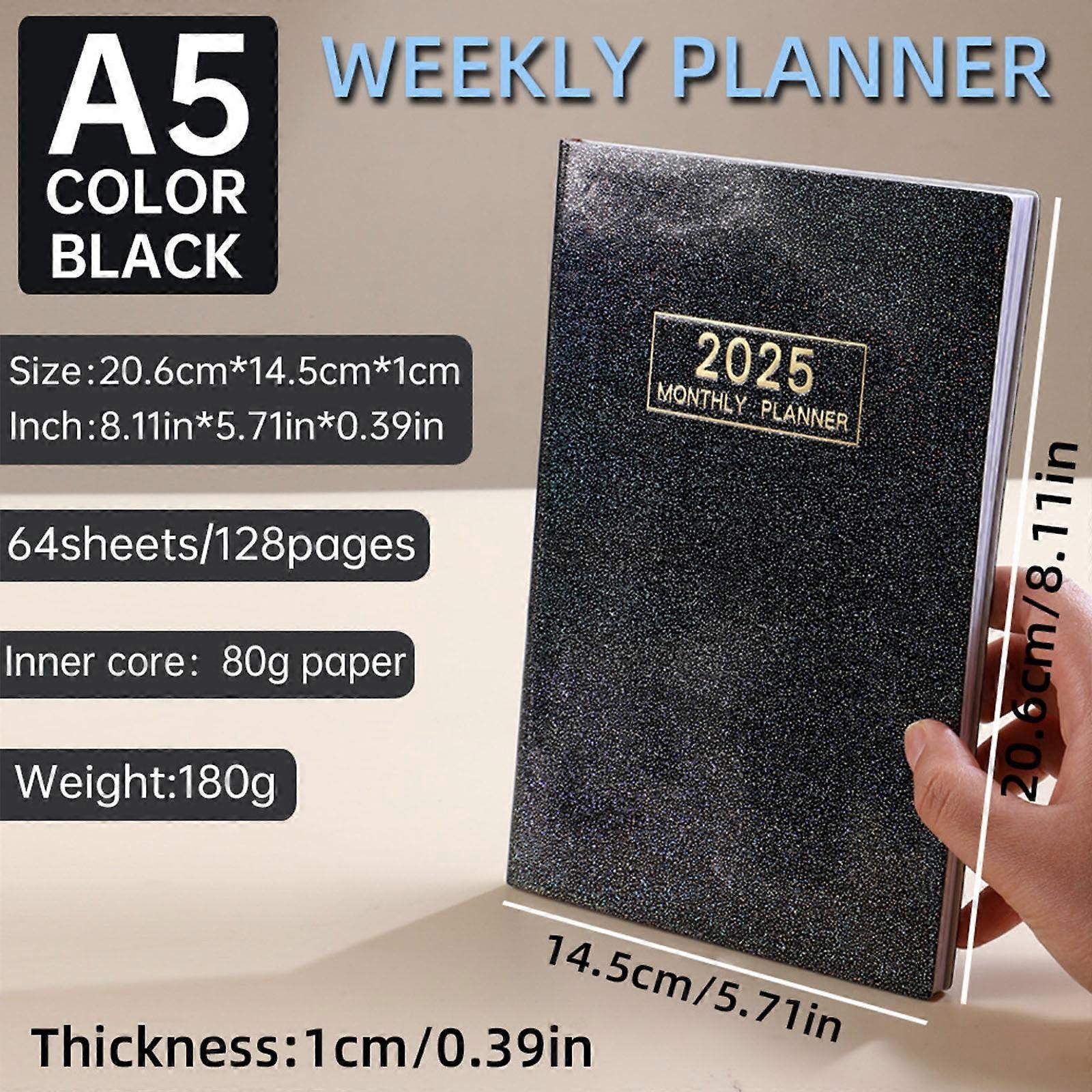 FloHua Back to School Supplies Clearance 2025 Schedule Notepad Inside Page A5 Efficiency Manual Planning Notebooks