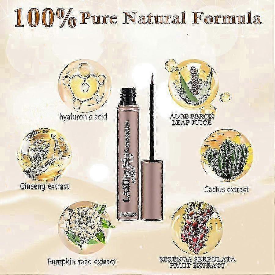 3 مل مصل نمو الرموش إطالة تكثيف وتكثيف الرموش تجعيد الحواجب لطيف وفعال البشرة الحساسة غير المهيجة