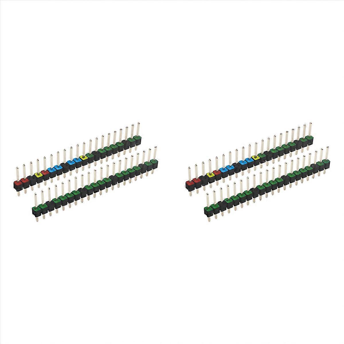 4x 20 Pin GPIO Header Adapter 2.54mm Pitch Double Row Color Pin Header for W Development Board