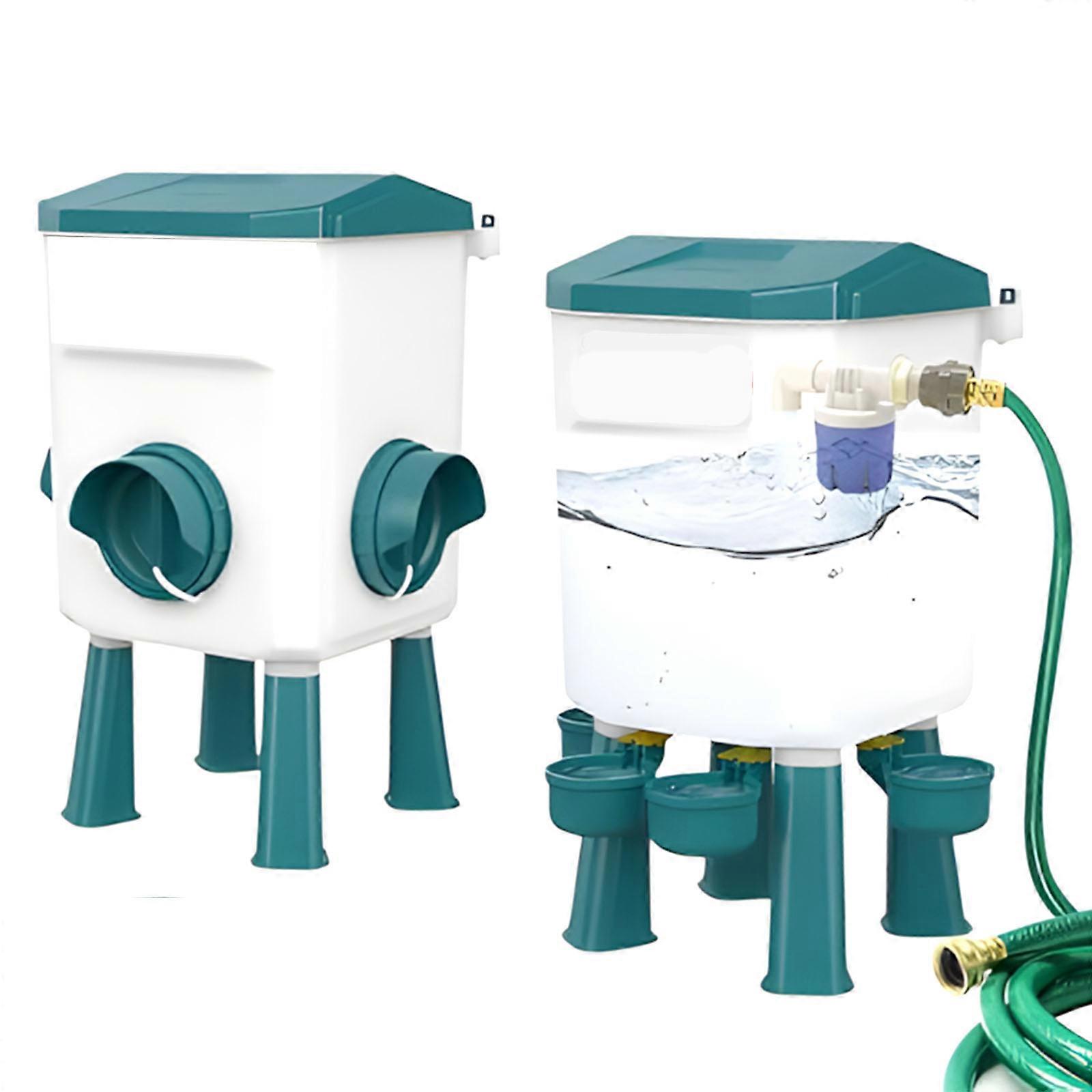 7L 8KG Poultry Waterer Supplier Set With Modifiable Stand For Chickens Ducks Geese Multicolor