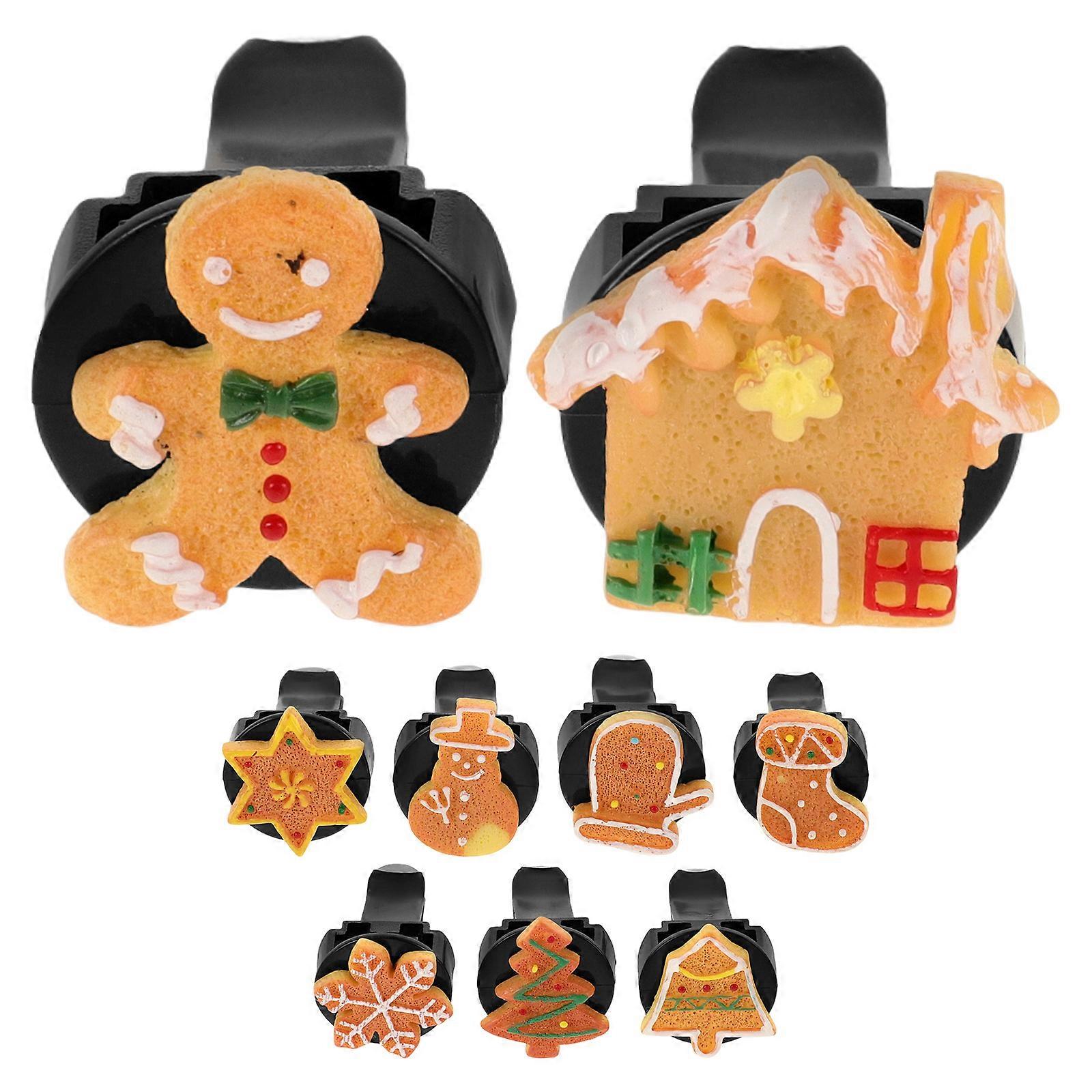 Car Interior Decoration Vent Clips for Christmas Aromatherapy 9Pcs Set