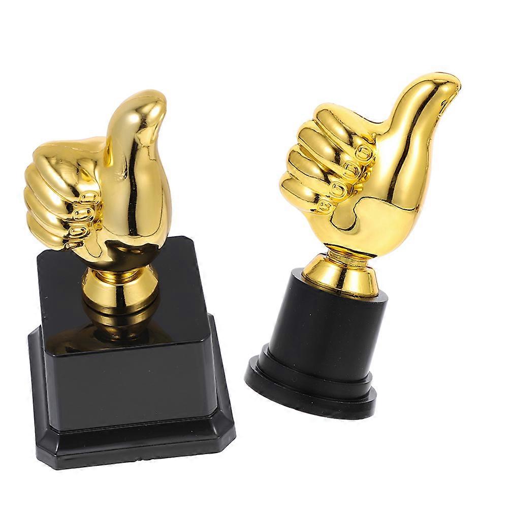 Shaped Plastic Trophy for Game Award 2Pcs Trophy Model