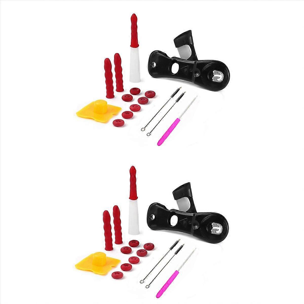 Caulking Tool Kit Sealant Nozzle,16PCS Silicone Tool Set