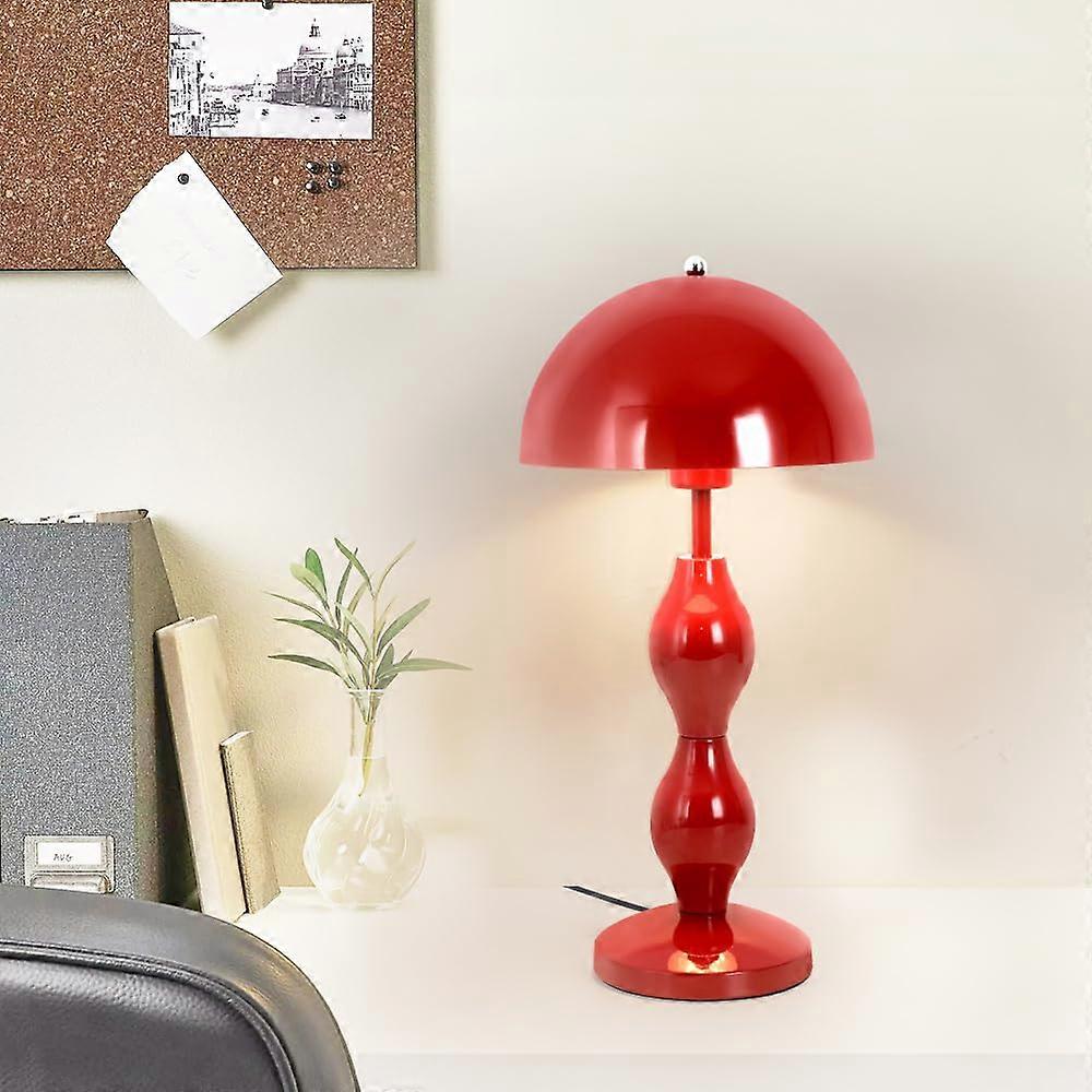 Mushroom Table Lamp with Three Lighting Modes, Adjustable Brightness, Retro Mid Century Modern Design for Bedroom and Living Room