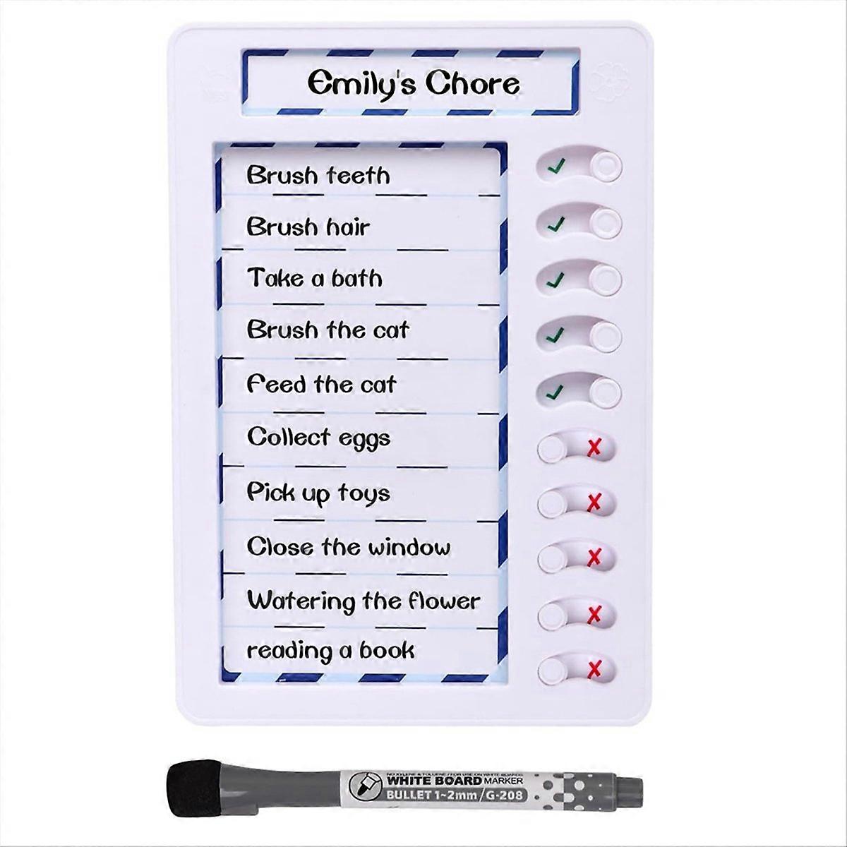 Erasable Chore Chart for Kids