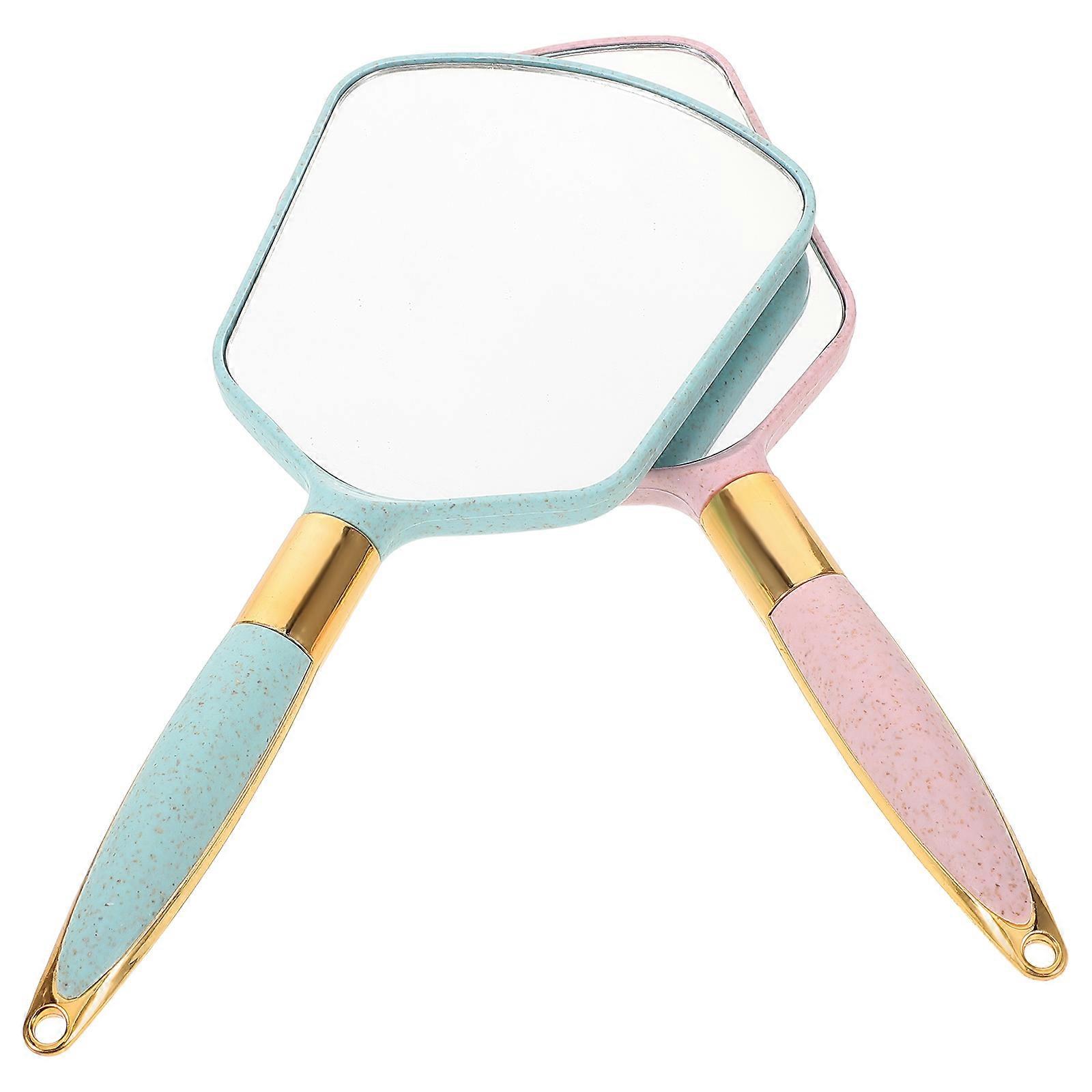 Travel Makeup Mirror with Handle for Home Salon Use 4Pcs Portable Mirrors