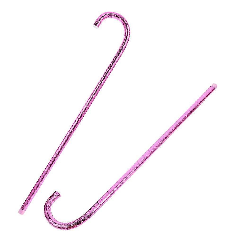 Dance Performance Crutch Jazz Decorative Children Cane 2Pcs Pink Accessory