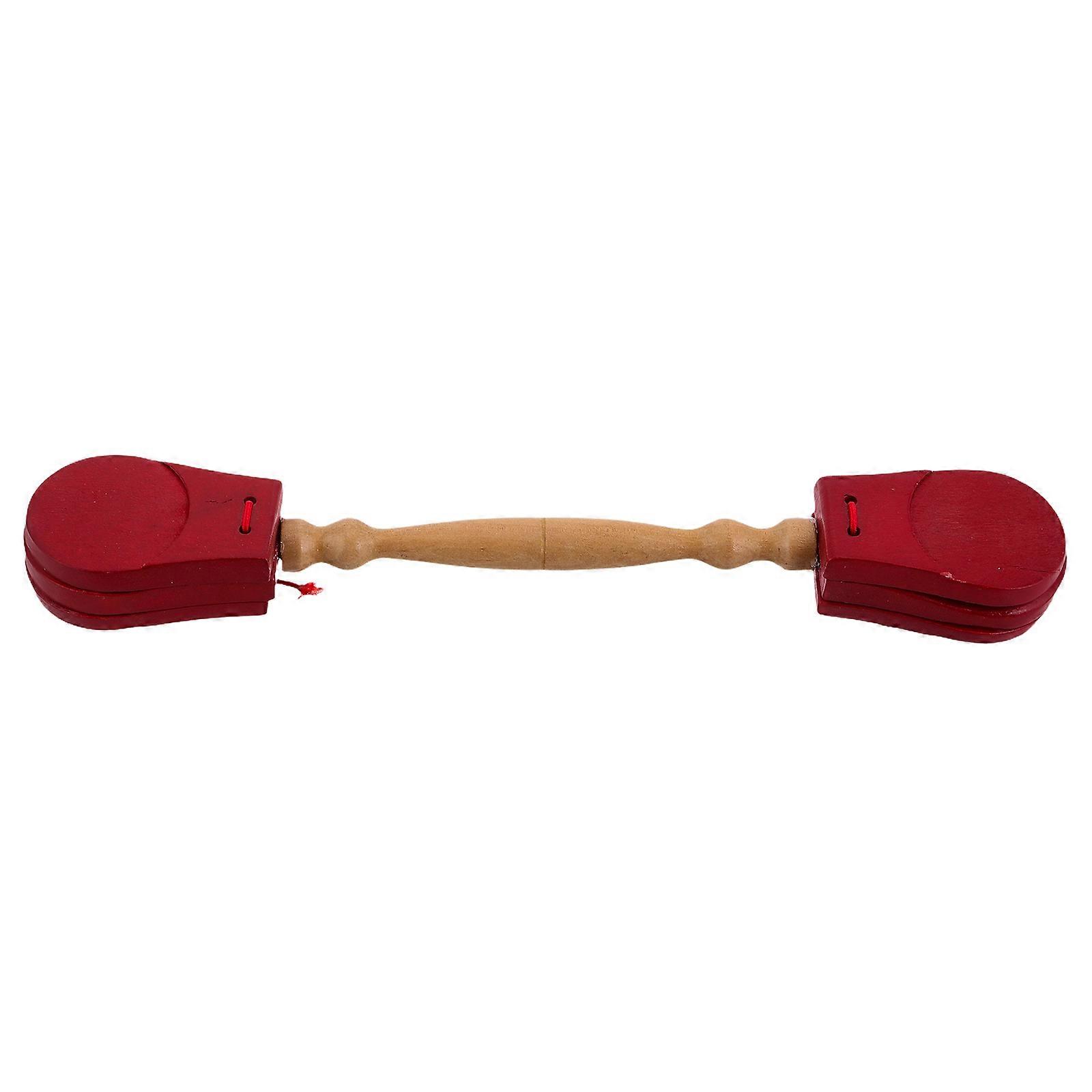 Double-Headed Castanets Handheld Clapper for Children Music Practice