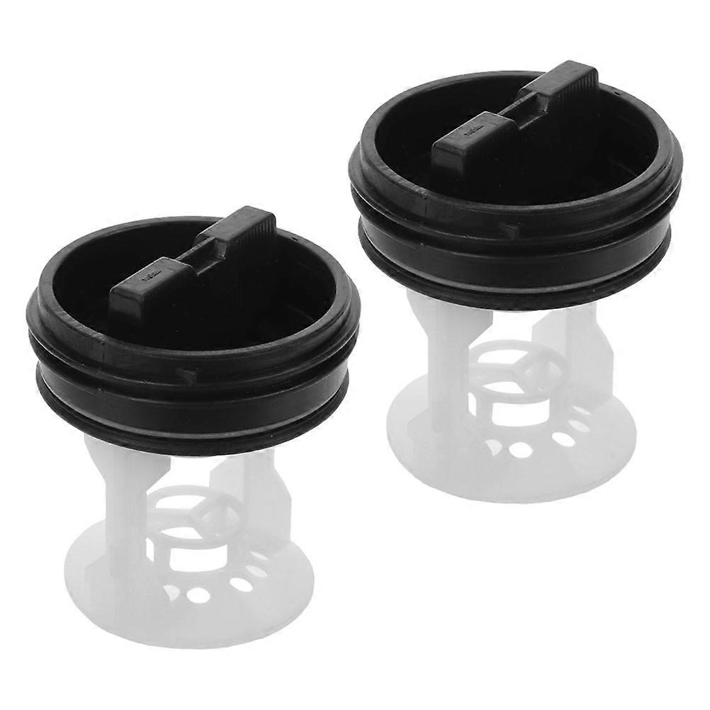Filter for Washing Machines Drain Pump Filter with 2Pcs Plastic Drain Plugs for Washer
