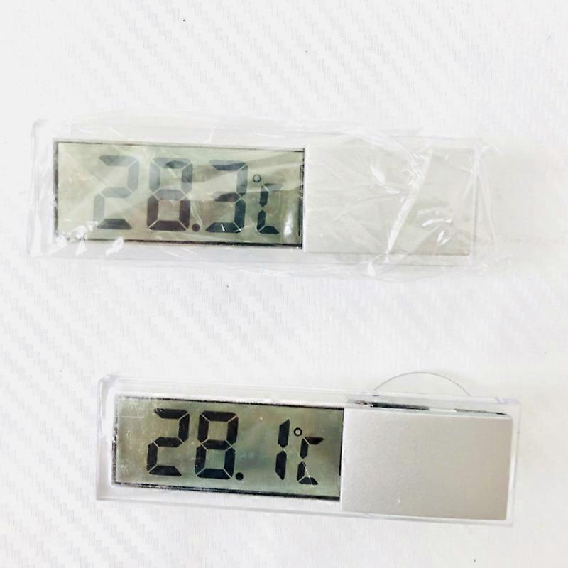 Two Piece LCD Thermometer (Brushed Silver + Native Gold) Thermometer