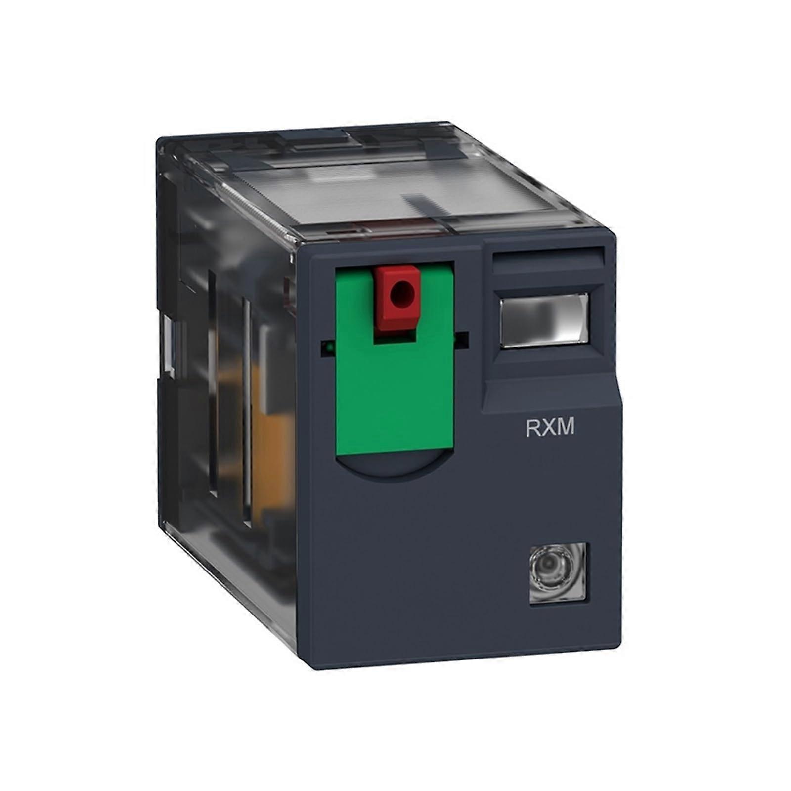 RXM4AB2B7 Industrial Relay with Locking Test Button, Compact 4Pole Plugin for Precise Control
