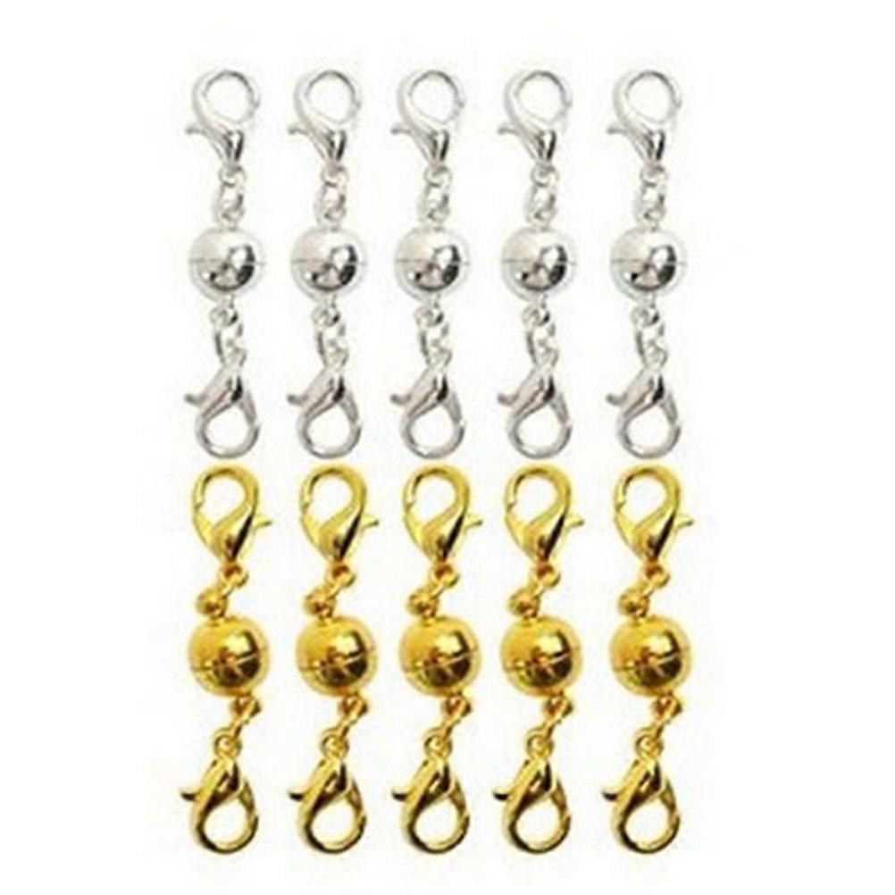 Ball Tone Lobster Clasps for Bracelet 10Pcs Assorted Color Clips