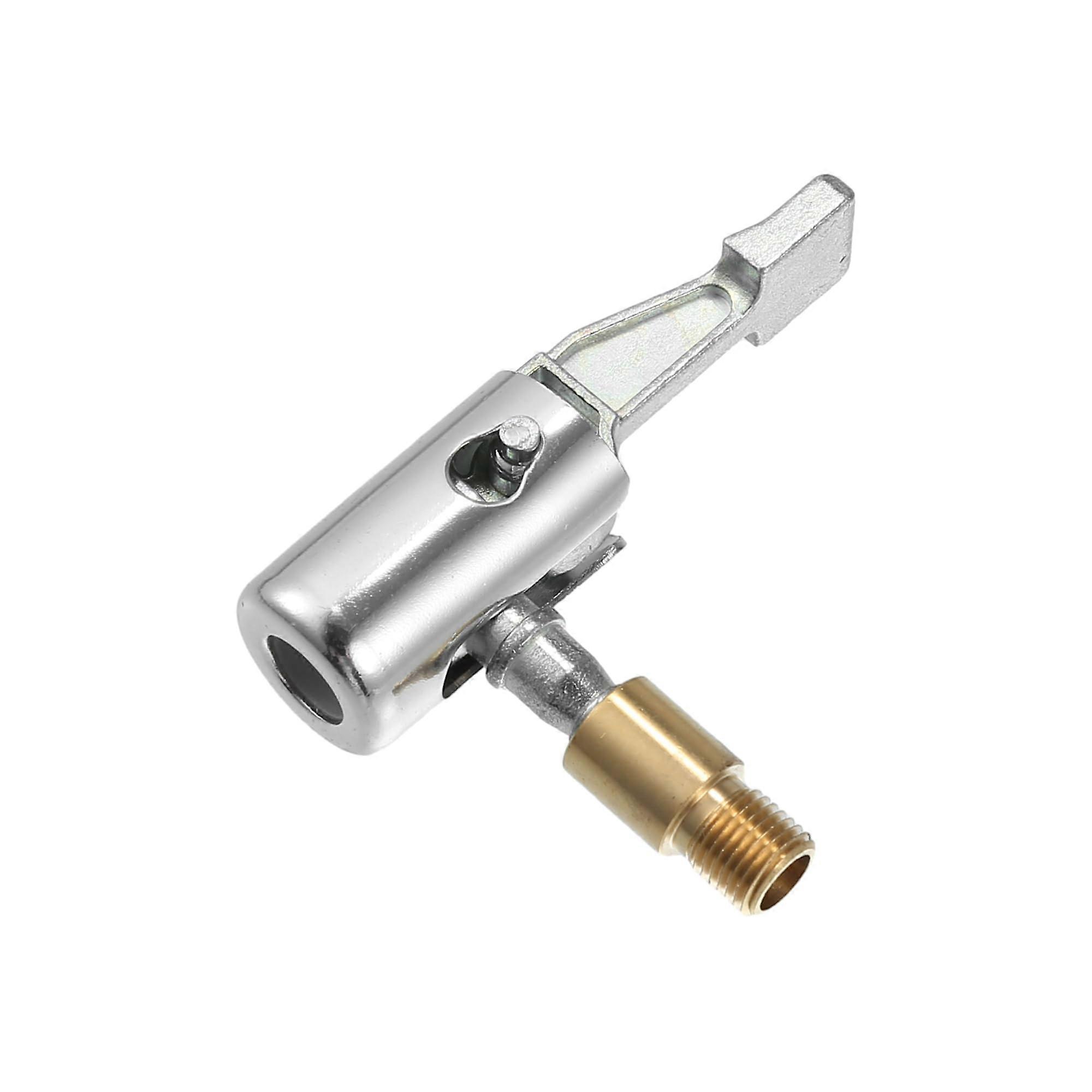 Tire Inflator Air Chuck with Locking Clip for 8mm Hose, Quick Secure Connection for Cars Bikes