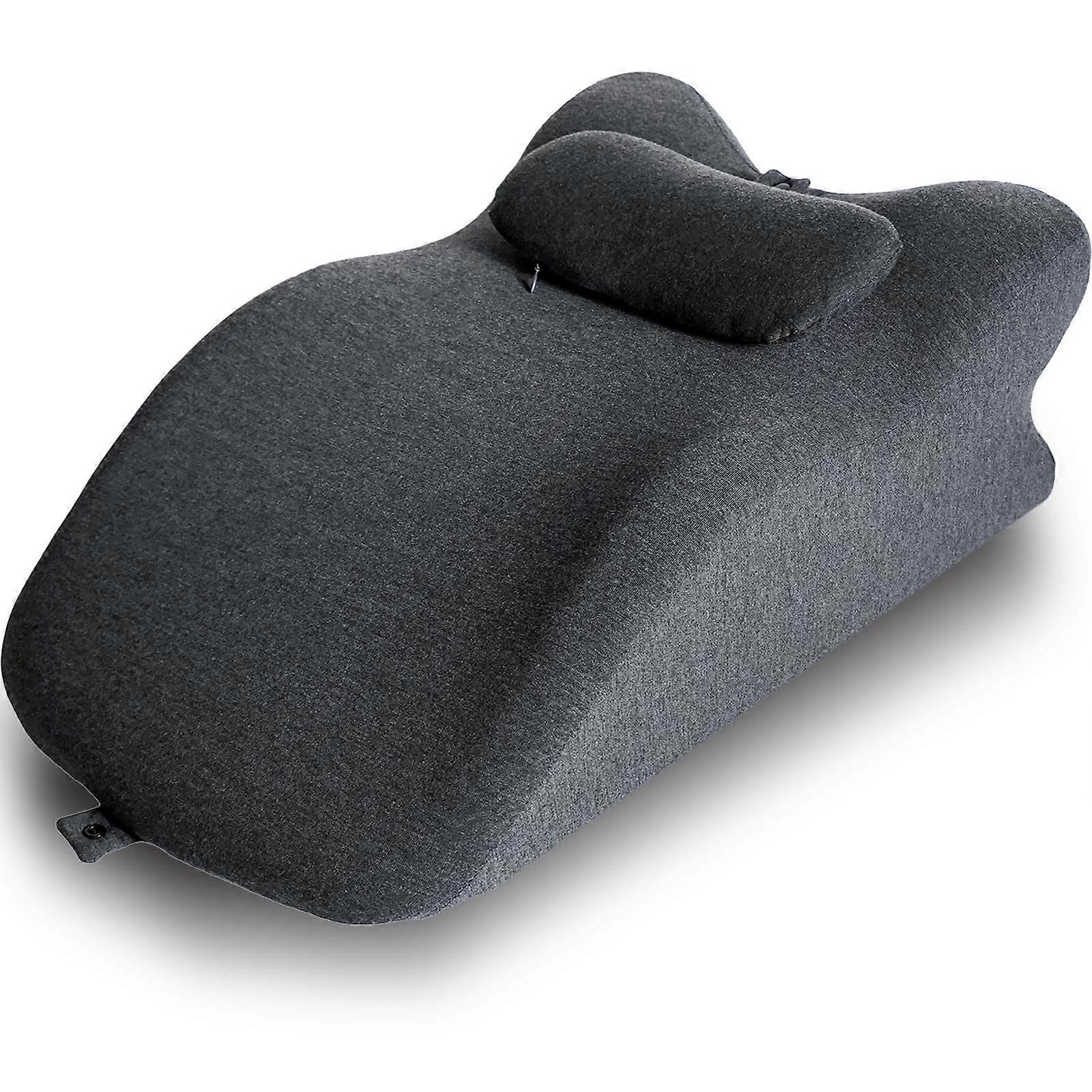 Ergonomic Memory Foam Wedge Pillow for Sleeping, Reading and Acid Reflux Relief with Washable Cover