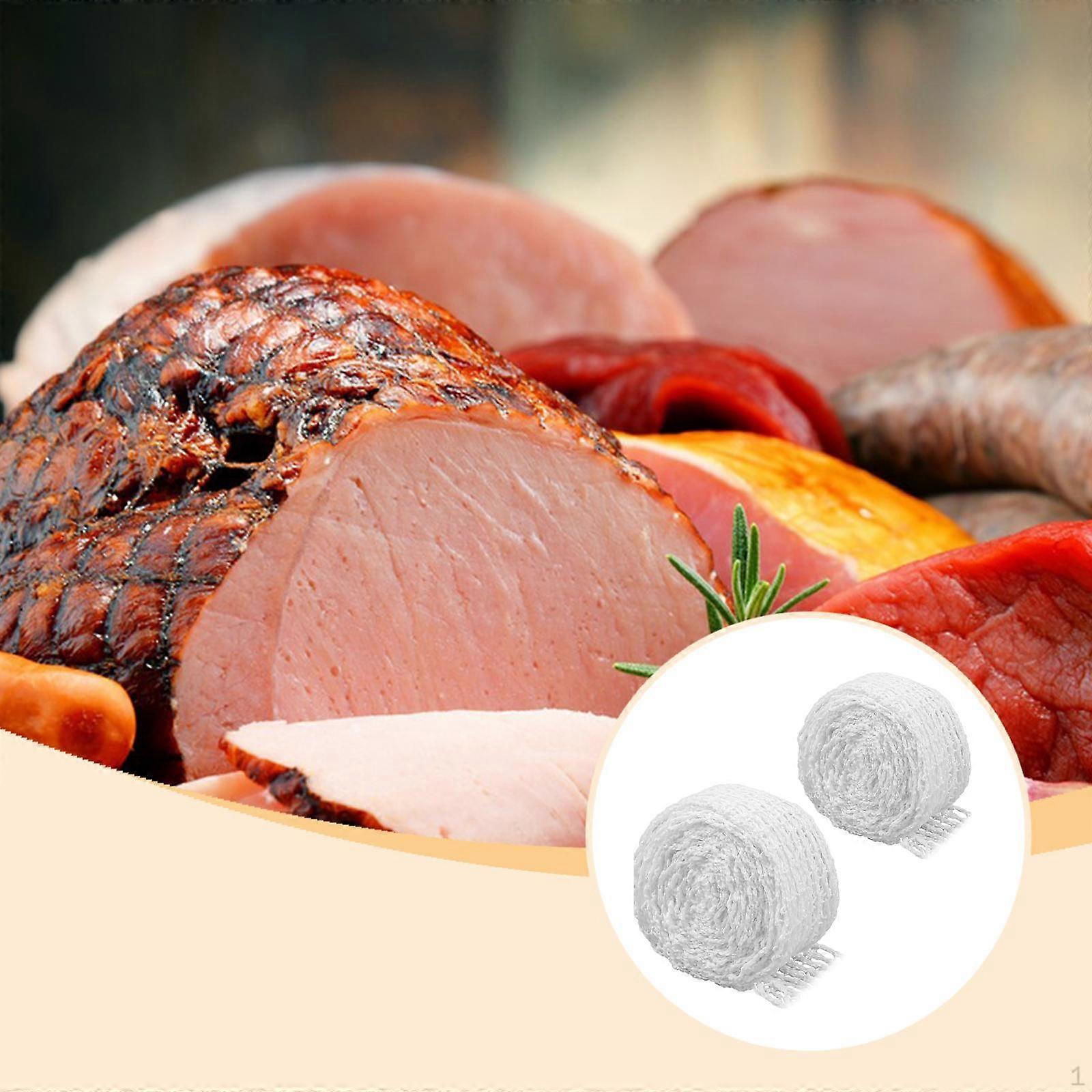 2 Pieces Meat Netting Roll Butchers Net Sausage Making Ham Roast Cooking Mesh Nylon Rope