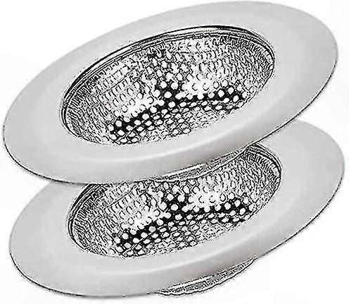 2-Pack Sink Strainer, 4.5" Wide Rim Drain Catcher with Micro Perforations, Anti-Clog, Durable Rust-Free Design for Most Kitchen Sinks