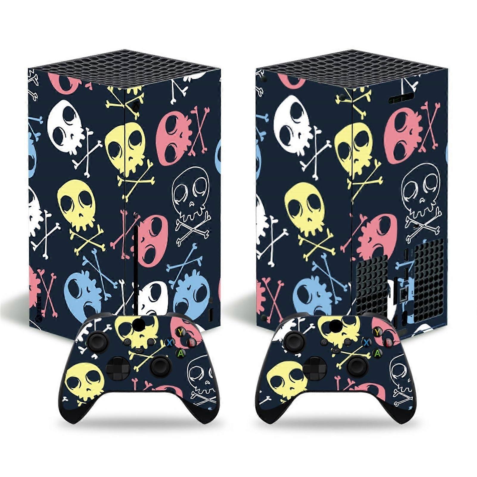 Skin Wrap for Xbox Series X Console with 2 Controller Decals, 360° Coverage, Scratch and Dust Protection