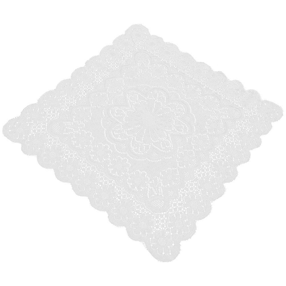 White Lace Square Tablecloth for Bread Machine Protector Cover