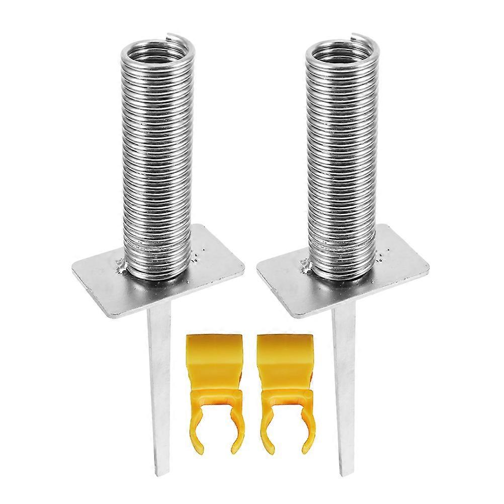 Spring Ground Nail Soccer Flagpole Holder for 1Set Training Accessory