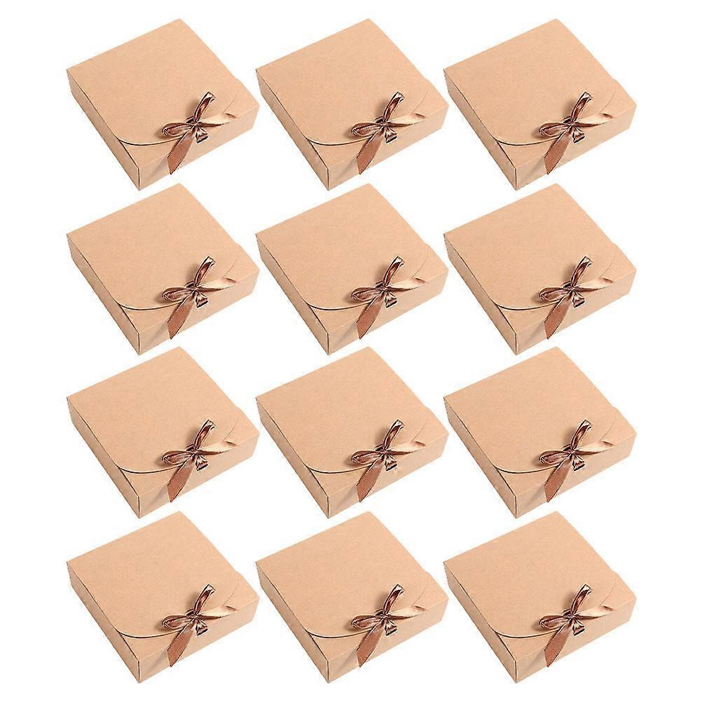 Gift Boxes for Gift Giving Kraft Paper with 12Pcs Candy Packaging