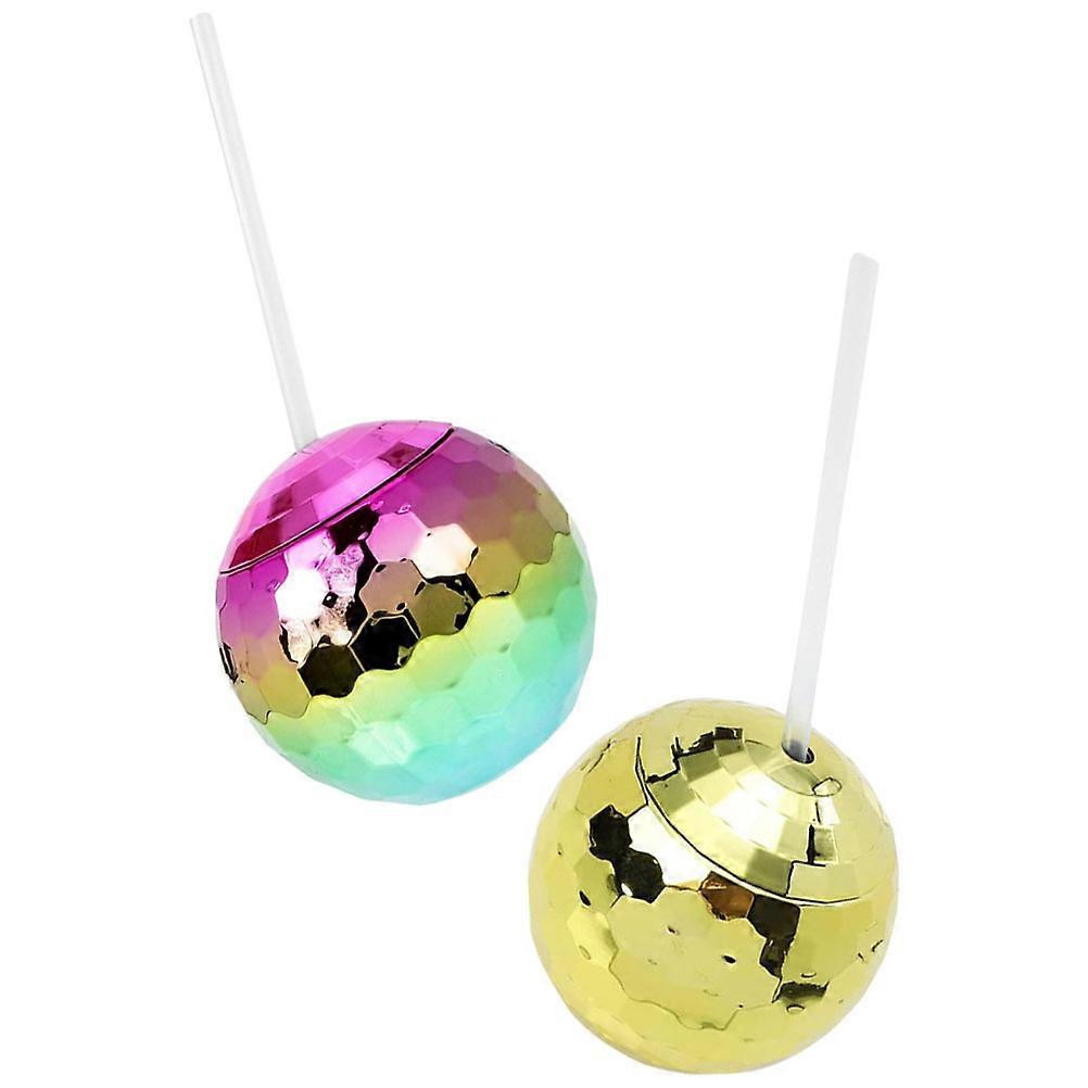 Decorative Use with Straw 2Pcs Party Drink Cups