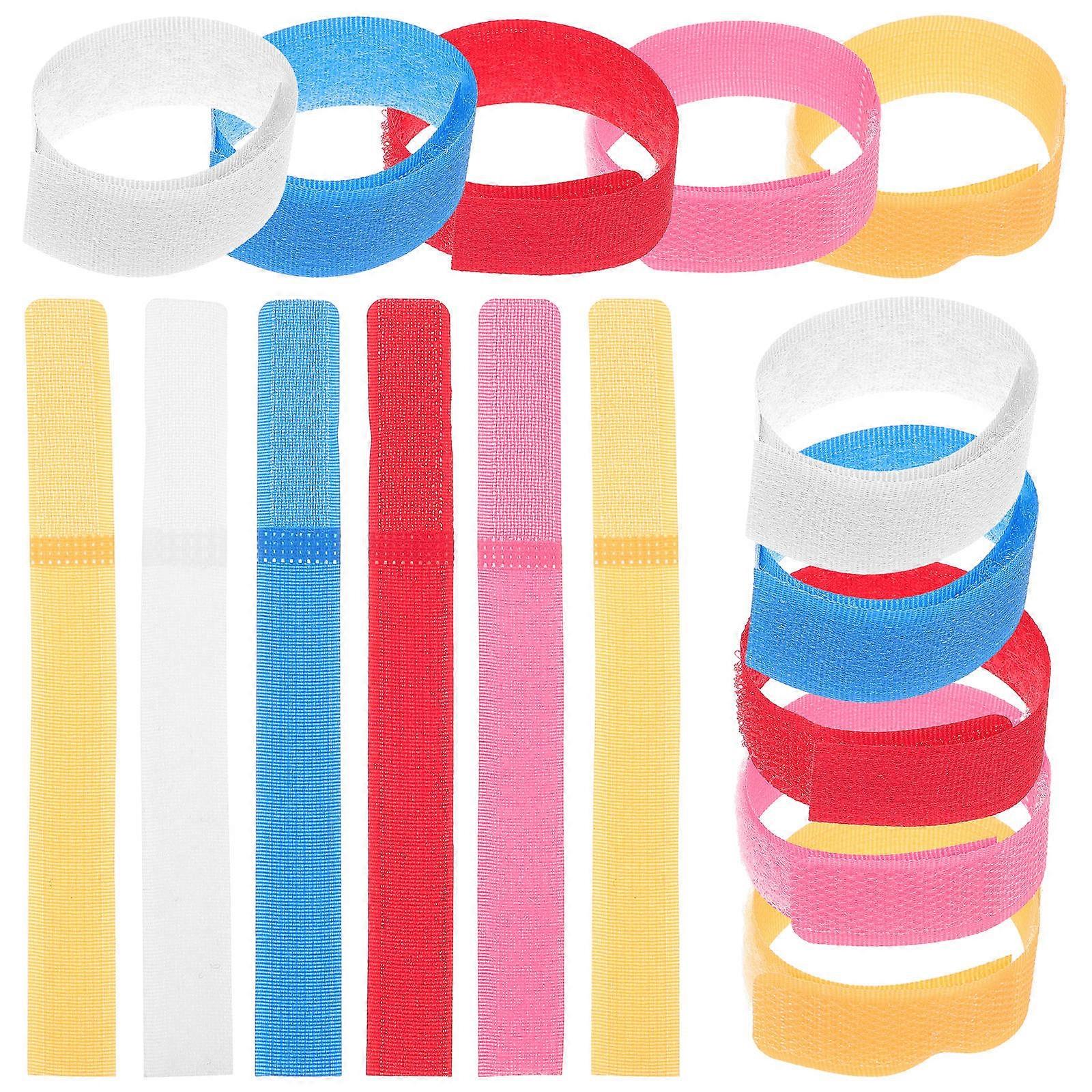 Polyester Cable Ties Cable Hook and Loop Strap for Home 50Pcs Set