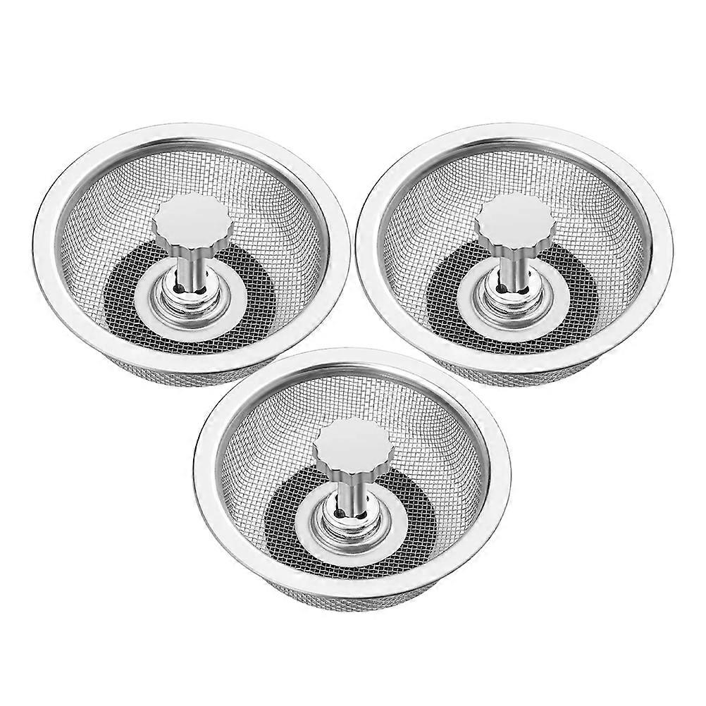 Water Sink Filter Strainer for Kitchen Use with 3Pcs Rust-Proof Sink Drainers