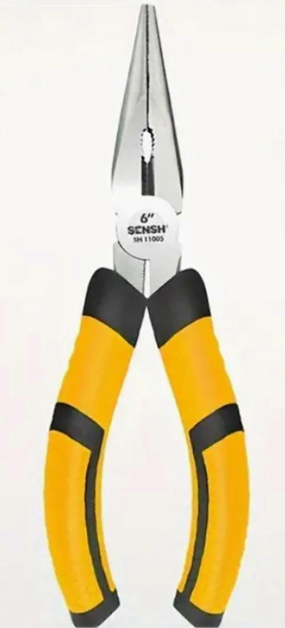 Durable 8-Inch Polished Needle Nose Pliers for Precision 25-26